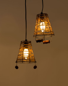 Leather Cage Lamp