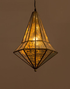 Distressed Glass Mini Chandelier Lamp