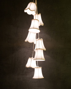 Fabric Knot Cluster Lamp