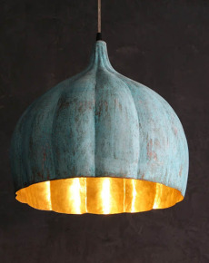 Fluted Patina Dome