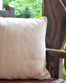 
Plain Off-White Woven Cushion
