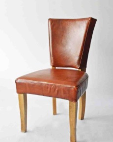 Adel Leather & Wood Chair