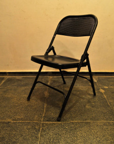 Iron Folding Chair Black