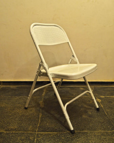 Iron Folding Chair White