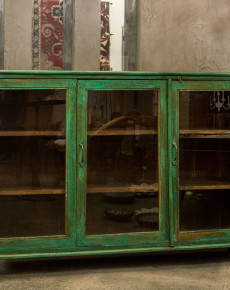 Distressed Green Cabinet
